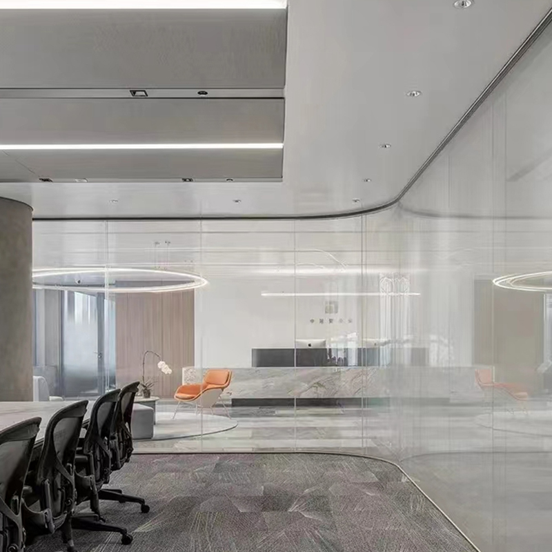 Office Double Glass Partition