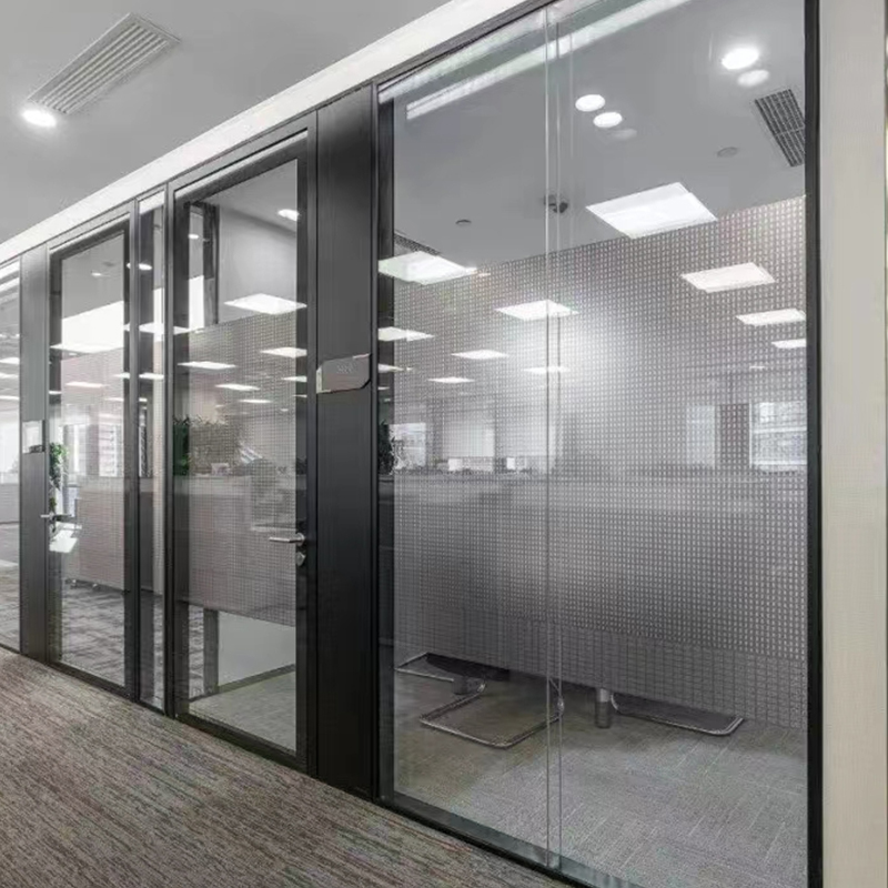 Office Double Glass Partition