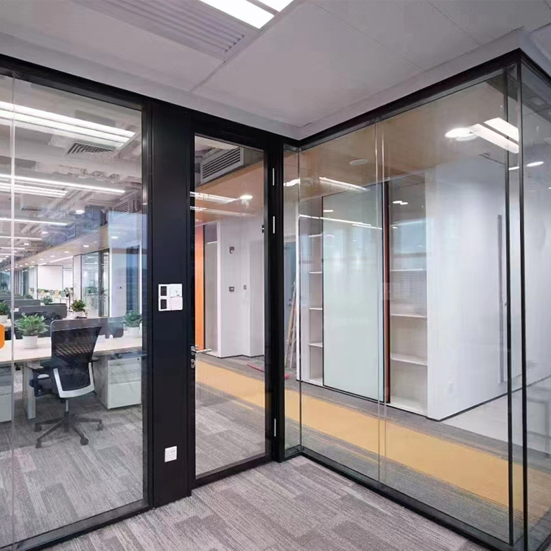 Office Double Glass Partition