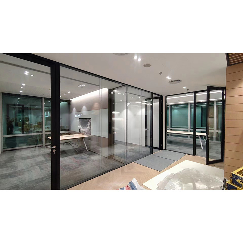 Office Double Glass Partition