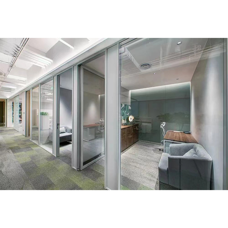 Office Double Glass Partition