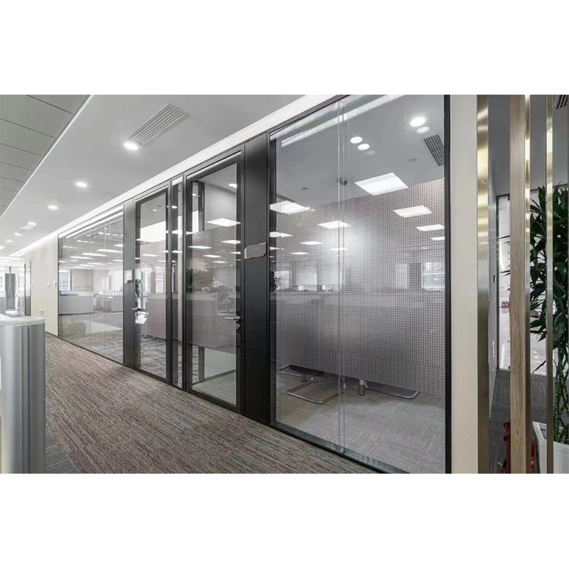 Office Double Glass Partition