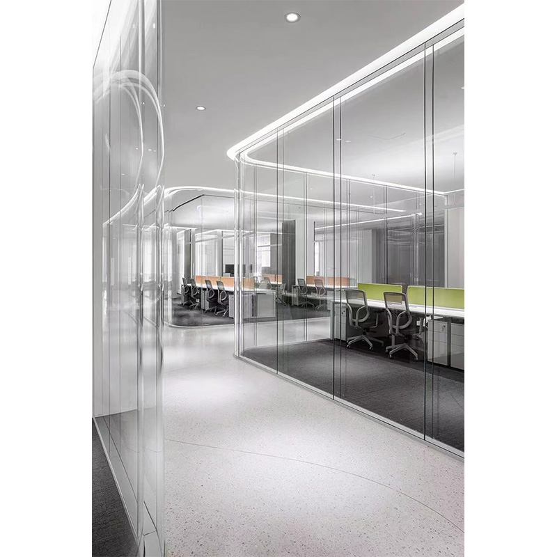 Office Double Glass Partition