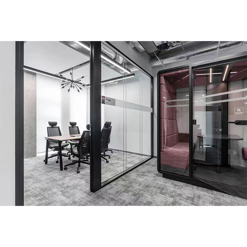 Office Double Glass Partition