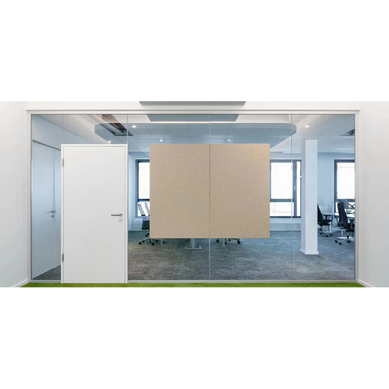 Single glass partition