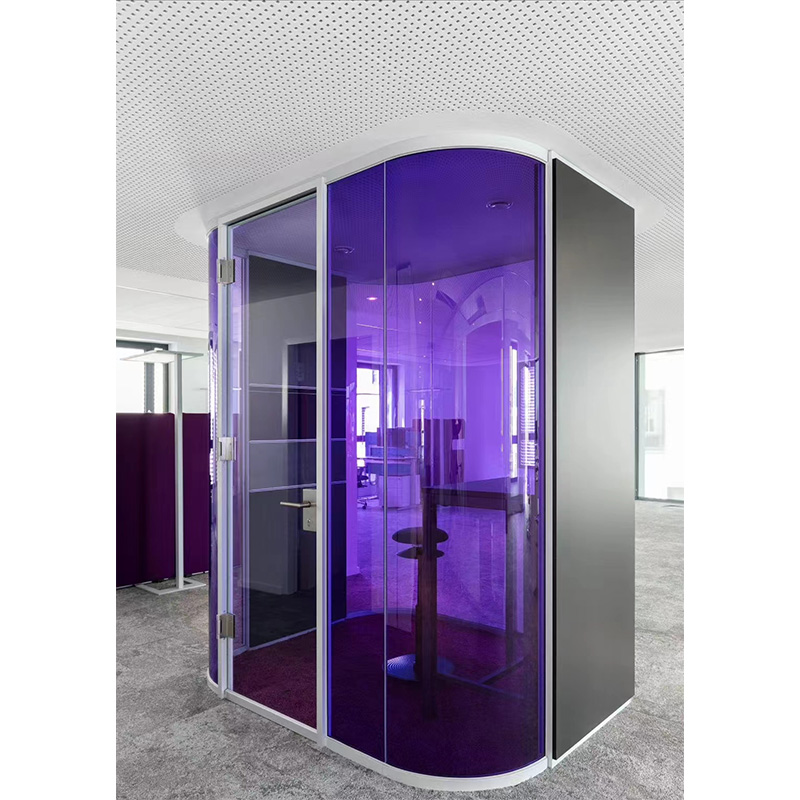 Single glass partition